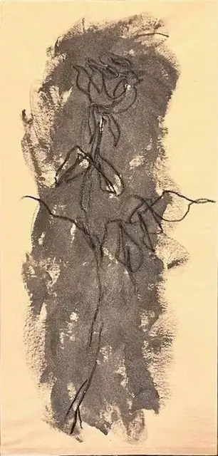 A rose in grey
