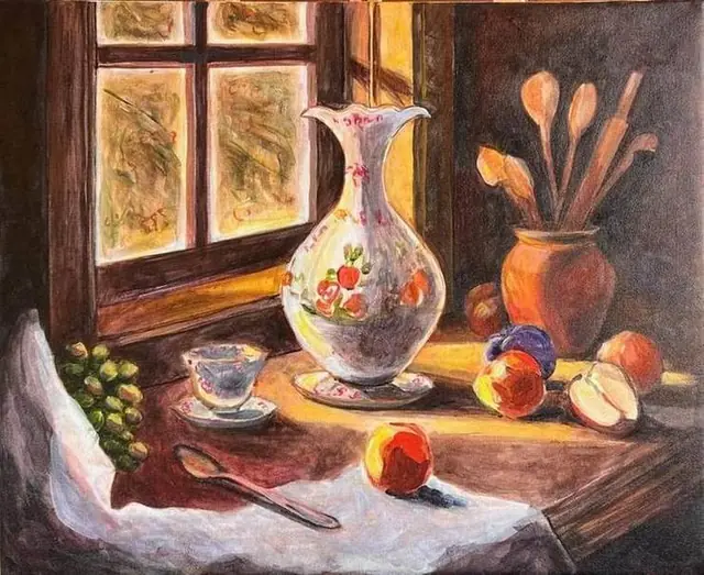 Still life by a window