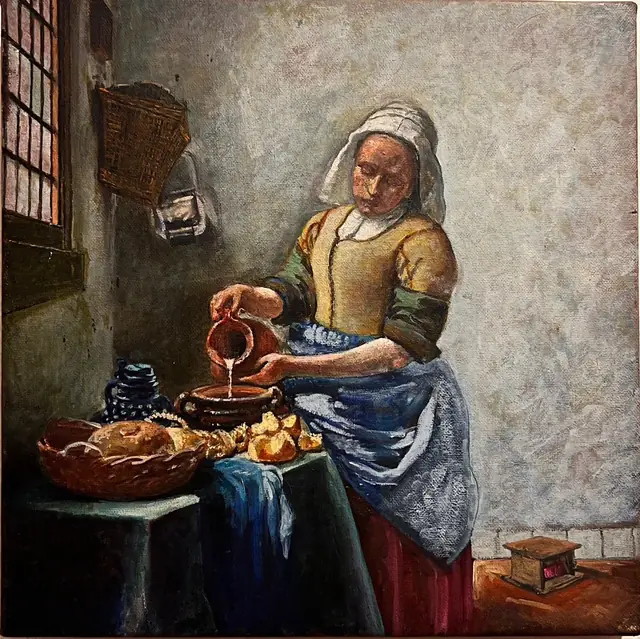 A study after Vermeer’s The Milkmaid
